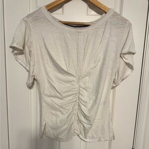 Pilcro Anthropologie Ruched Tee Shirt